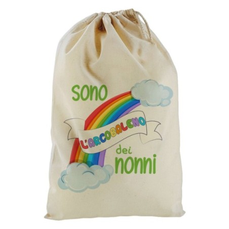 Sacchetto nascita bimbo personalizzabile con nome sono...