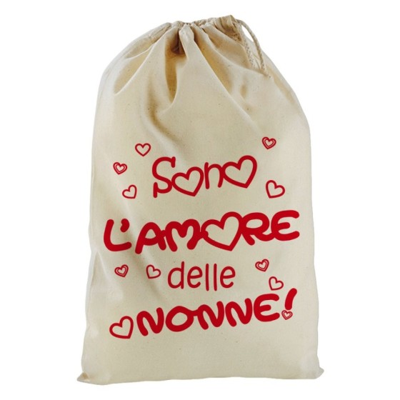 Sacchetto nascita bimbo personalizzabile con nome sono l'amore del nonno dei nonni Per i nonni