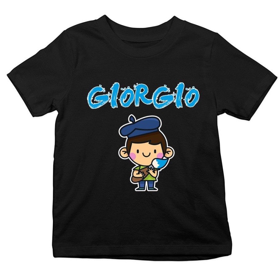 T-shirt bambino personalizzata con nome piccolo artista Divertenti