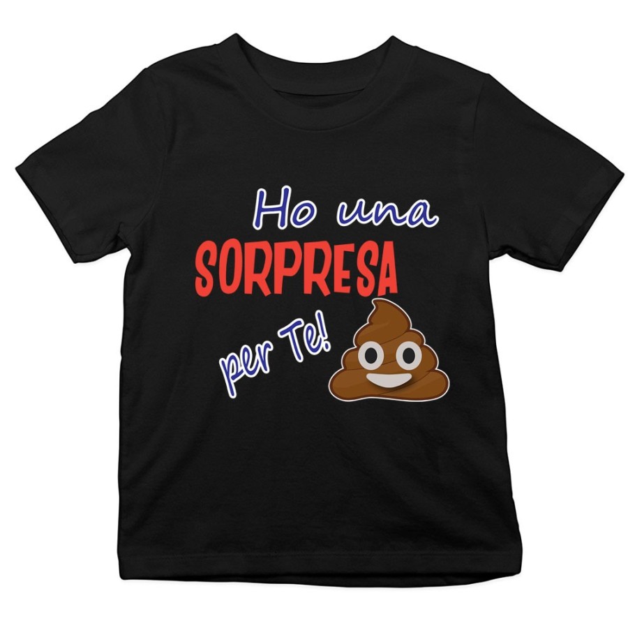 T-shirt bambino ho una sorpresa per te Divertenti