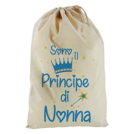 Sacchetto nascita bimba sono il principe del nonno dei nonni