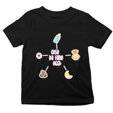 T-shirt bambino cose da fare oggi emoticon