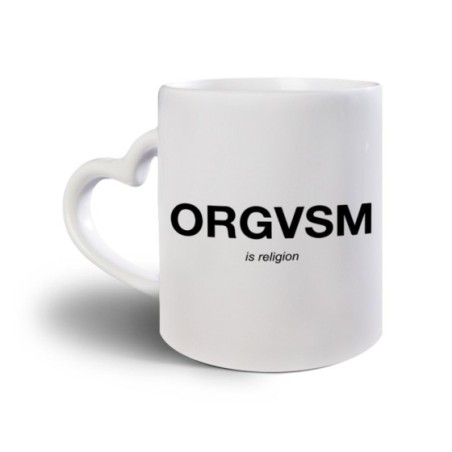 Tazza orgasm is religion Frasi