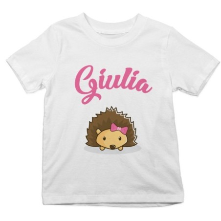 T-shirt bambino personalizzata con nome baby riccio Divertenti