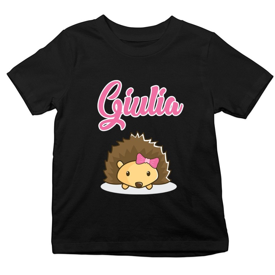 T-shirt bambino personalizzata con nome baby riccio Divertenti