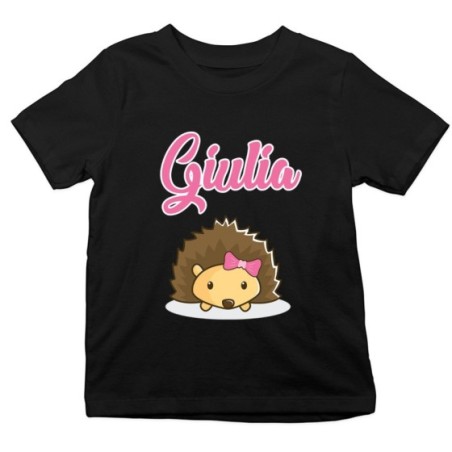T-shirt bambino personalizzata con nome baby riccio Divertenti