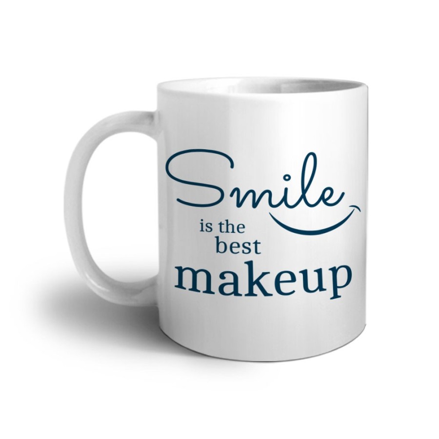 Tazza smile is the best makeup Frasi