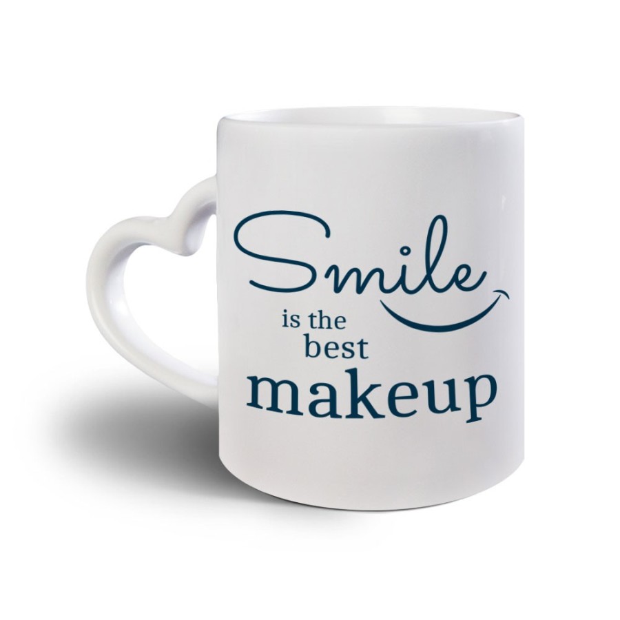 Tazza smile is the best makeup Frasi