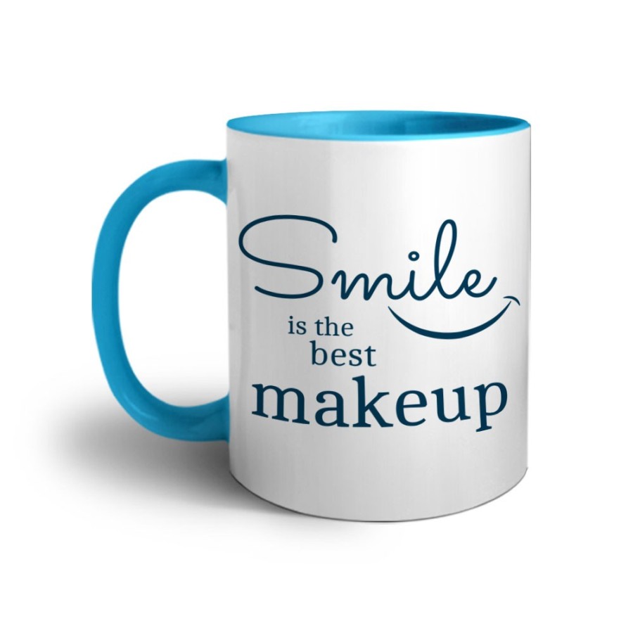 Tazza smile is the best makeup Frasi