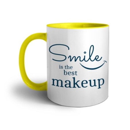 Tazza smile is the best makeup Frasi