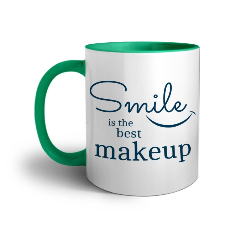 Tazza smile is the best makeup Frasi