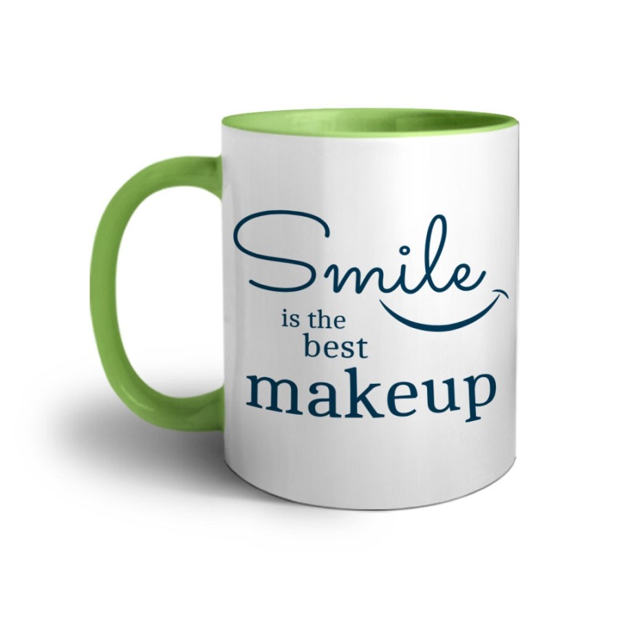 Tazza smile is the best makeup Frasi