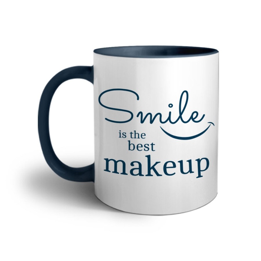 Tazza smile is the best makeup Frasi