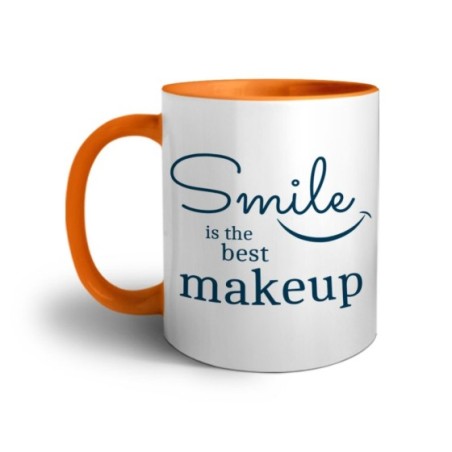 Tazza smile is the best makeup Frasi