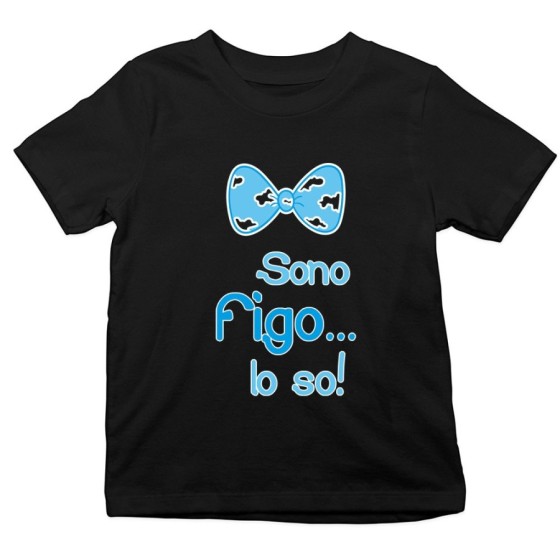 T-shirt bambino sono figo lo so Divertenti