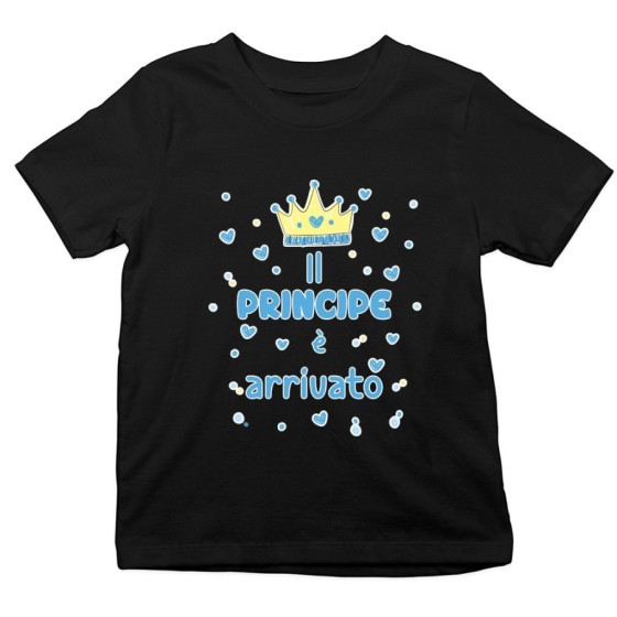 T-shirt bambino il principe è arrivato Divertenti