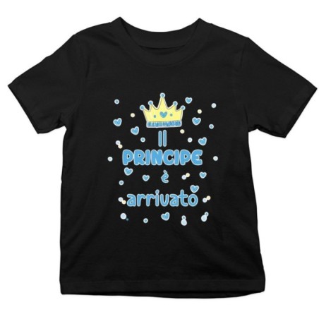 T-shirt bambino il principe è arrivato