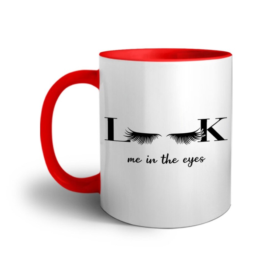 Tazza look me in the eyes Frasi