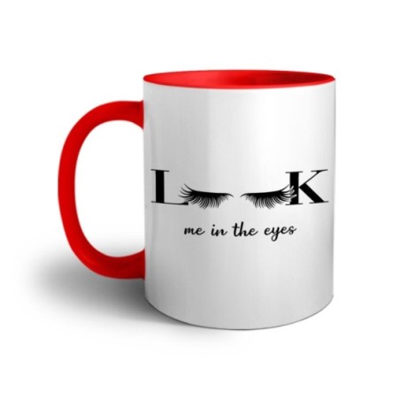 Tazza look me in the eyes Frasi