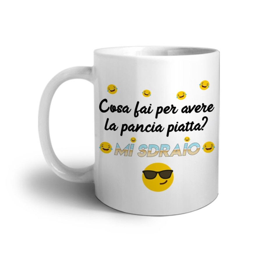 Tazza cosa fai per avere la pancia piatta? mi sdraio Frasi