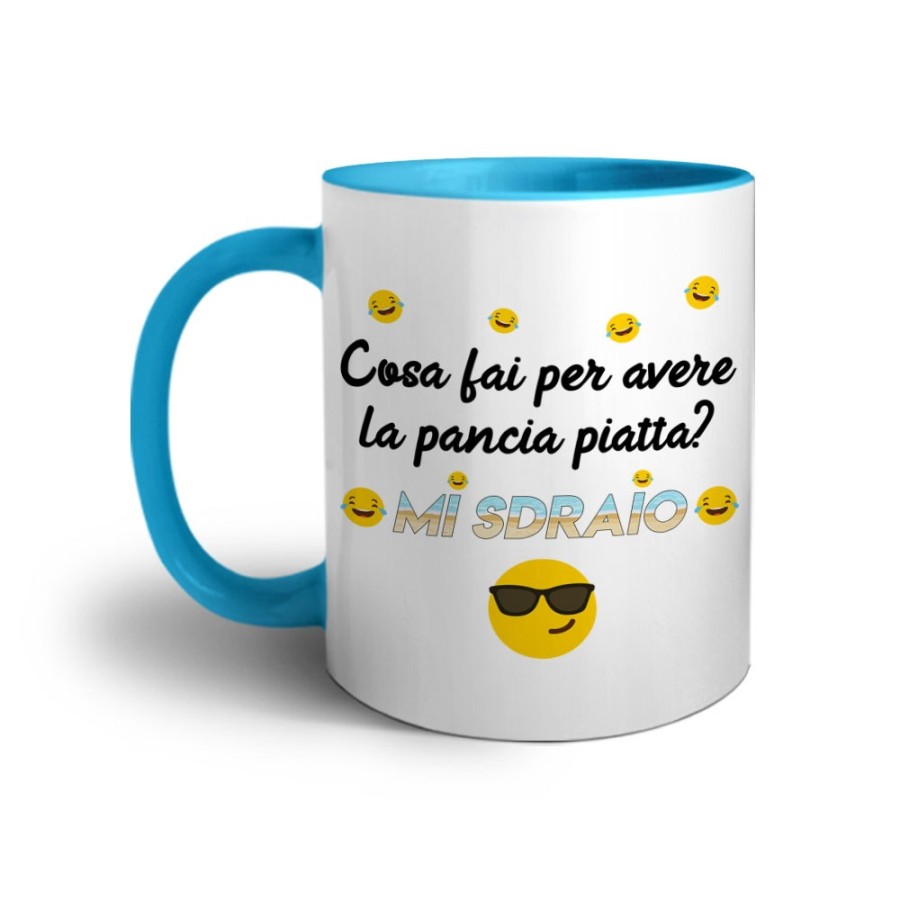 Tazza cosa fai per avere la pancia piatta? mi sdraio Frasi
