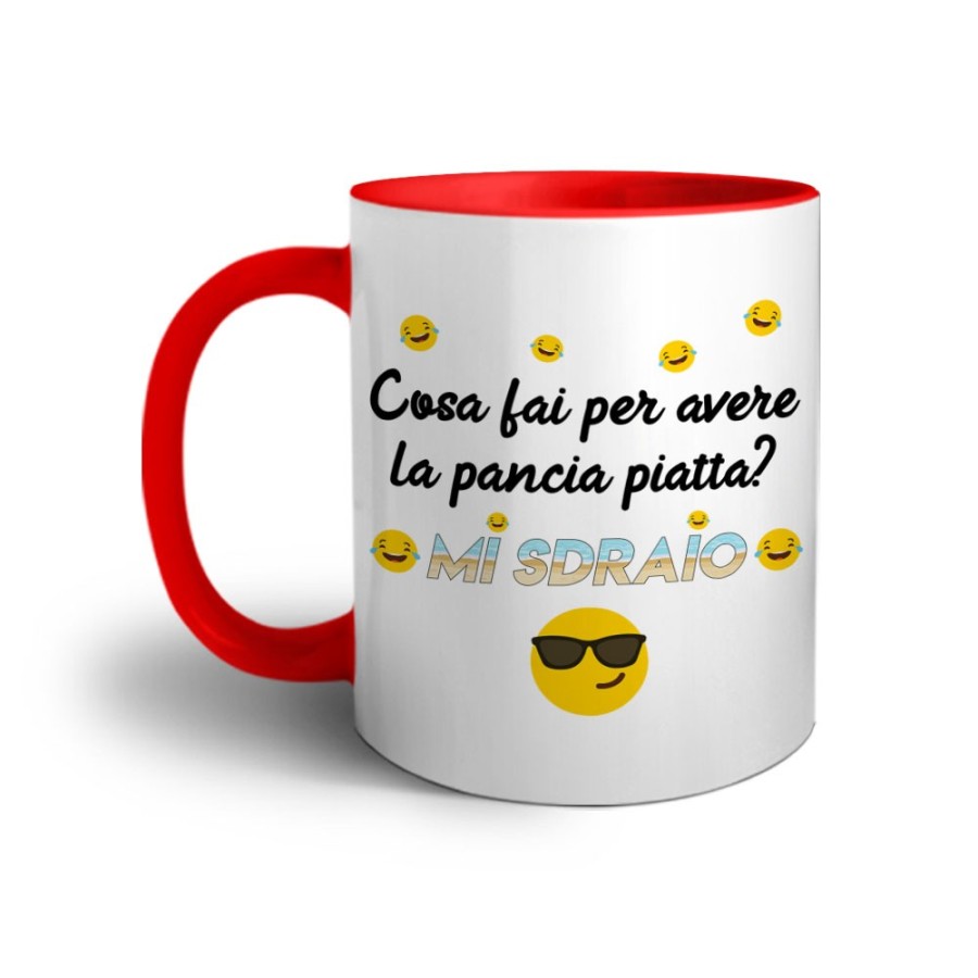 Tazza cosa fai per avere la pancia piatta? mi sdraio Frasi