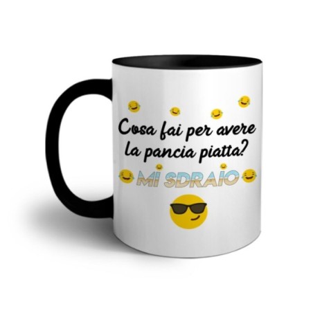 Tazza cosa fai per avere la pancia piatta? mi sdraio Frasi