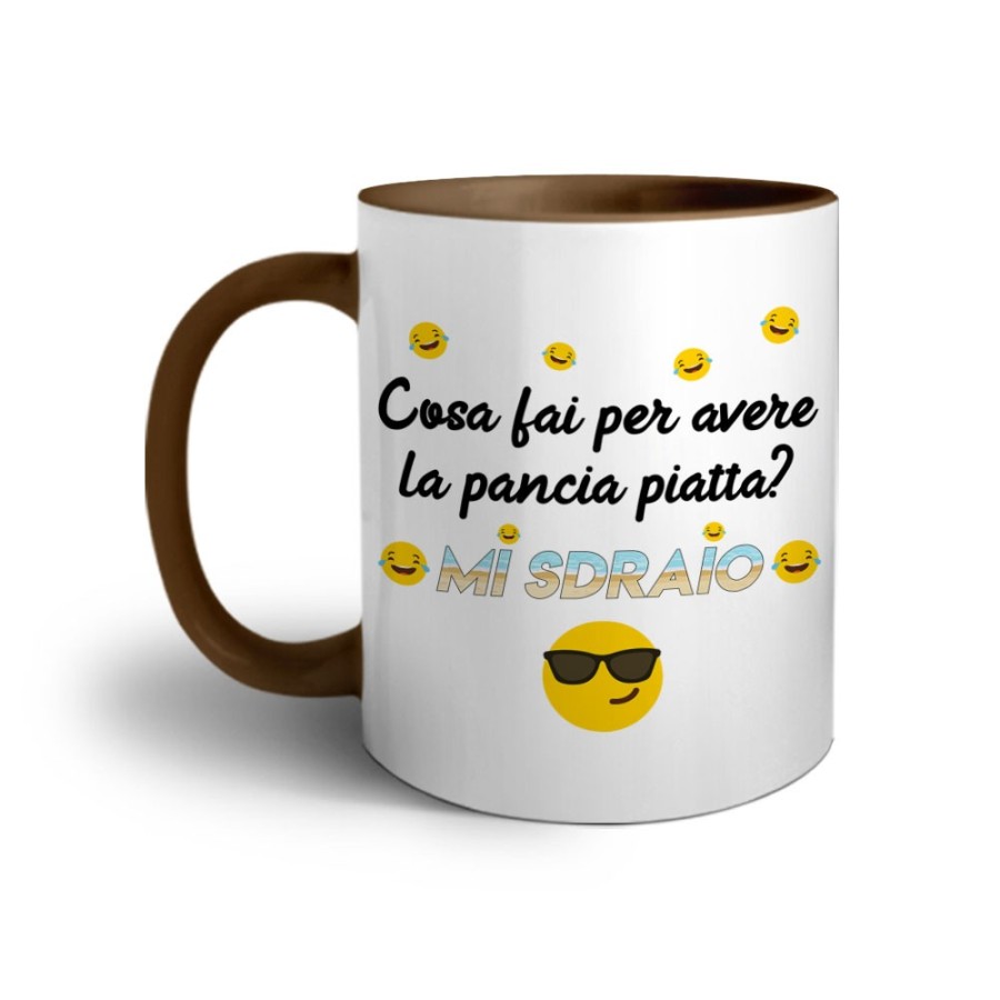 Tazza cosa fai per avere la pancia piatta? mi sdraio Frasi