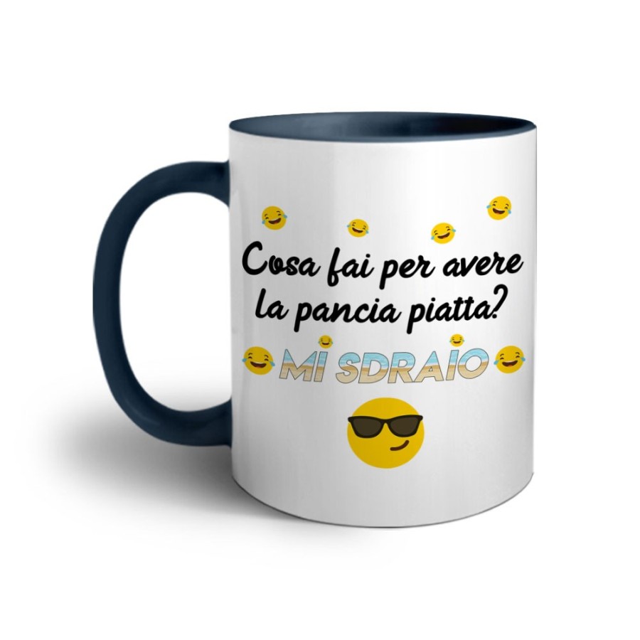 Tazza cosa fai per avere la pancia piatta? mi sdraio Frasi