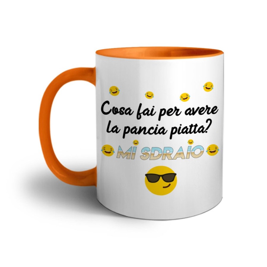Tazza cosa fai per avere la pancia piatta? mi sdraio Frasi