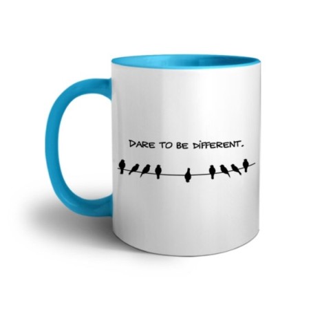 Tazza dare to be different Frasi