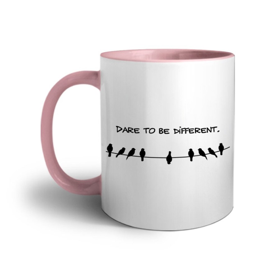 Tazza dare to be different Frasi
