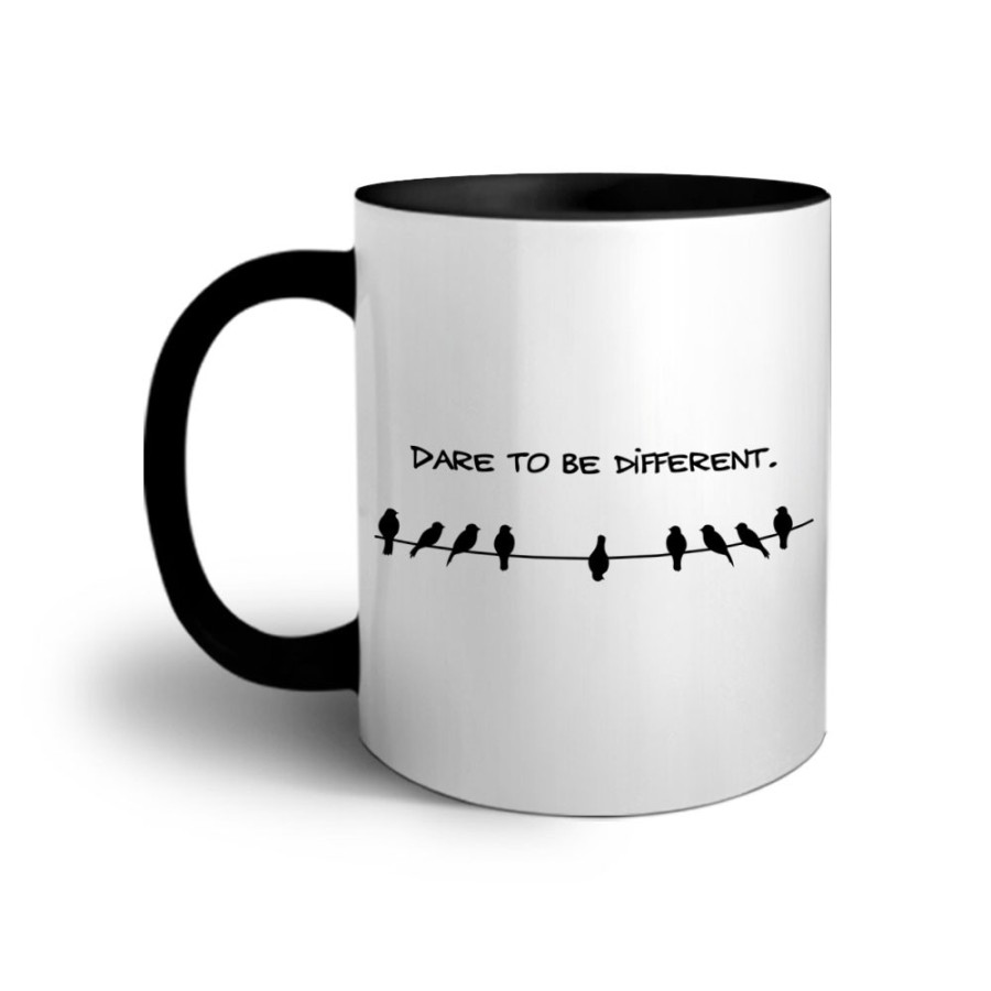 Tazza dare to be different Frasi