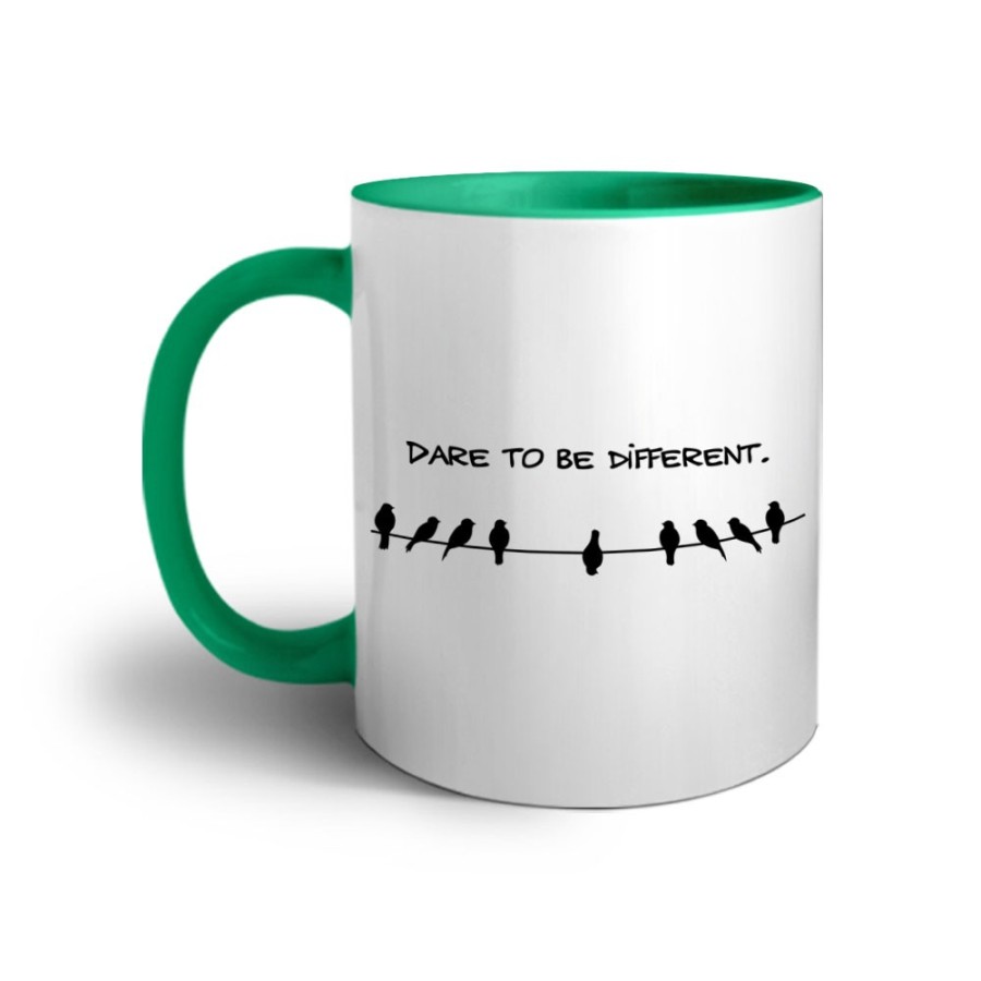 Tazza dare to be different Frasi