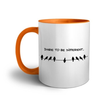 Tazza dare to be different Frasi