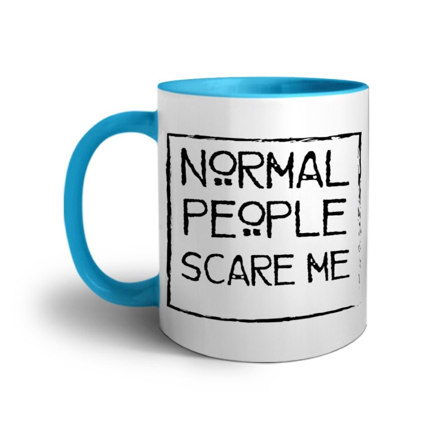 Tazza normal people scare me Frasi