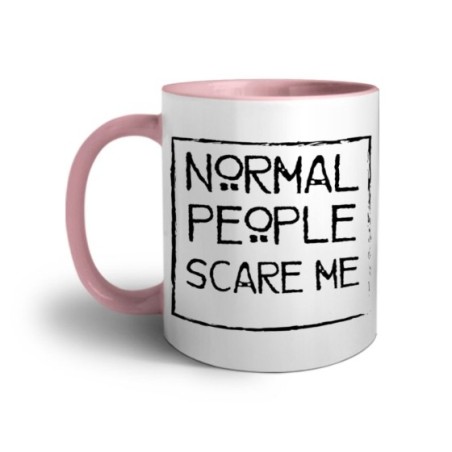 Tazza normal people scare me Frasi