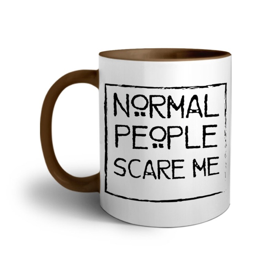 Tazza normal people scare me Frasi
