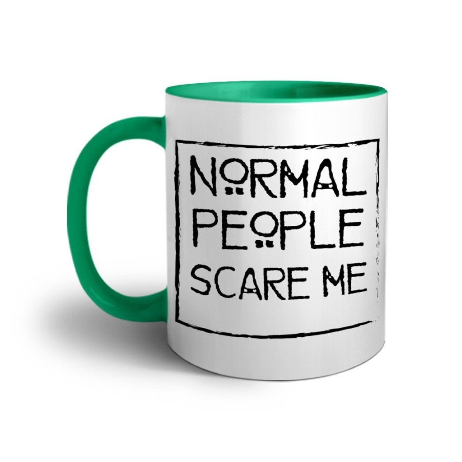 Tazza normal people scare me Frasi