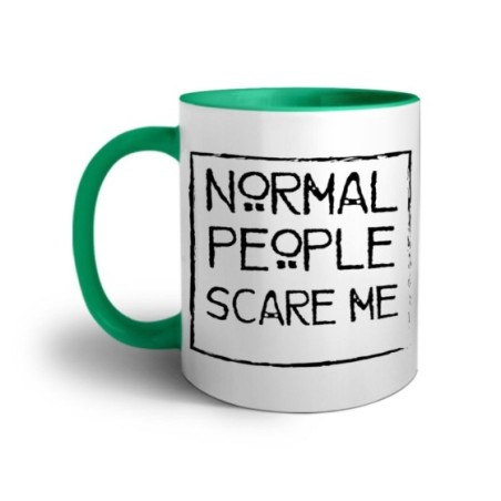 Tazza normal people scare me Frasi