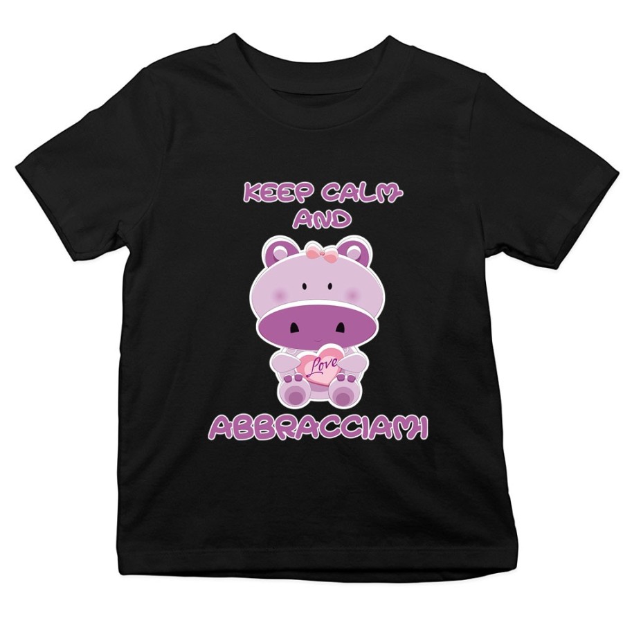T-shirt bambino keep calm and abbracciami Divertenti