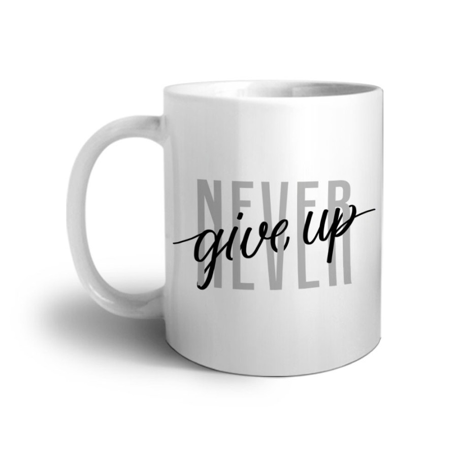 Tazza never give up Frasi