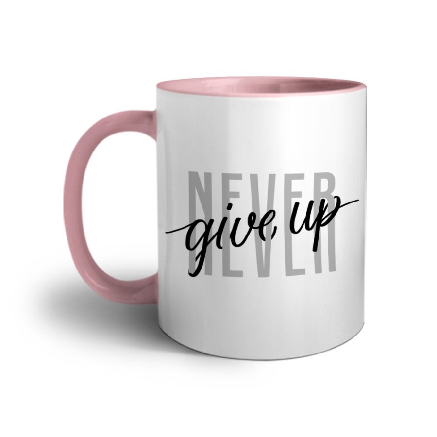 Tazza never give up Frasi