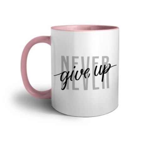 Tazza never give up Frasi
