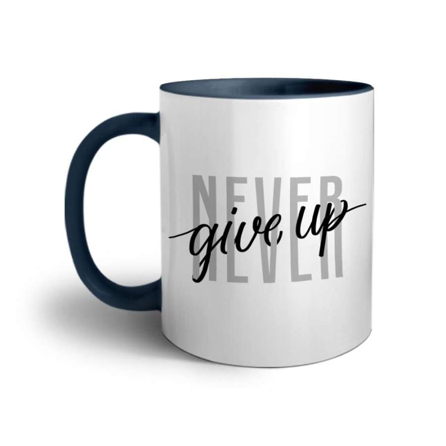 Tazza never give up Frasi