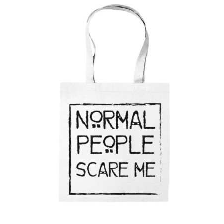 Shopper bag normal people scare me Frasi