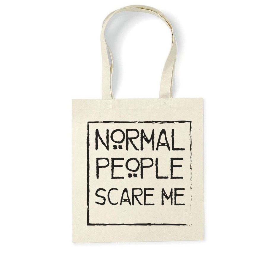 Shopper bag normal people scare me Frasi