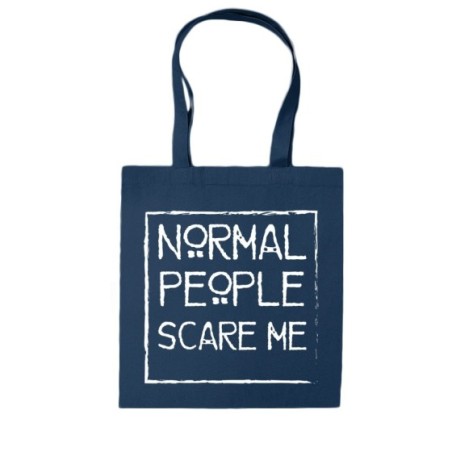 Shopper bag normal people scare me Frasi