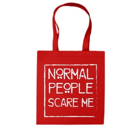Shopper bag normal people scare me Frasi