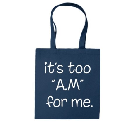 Shopper bag it's too am for me